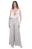 ALYSI Top incrociato in satin Top Petalo 116261-P6221 PTL 
