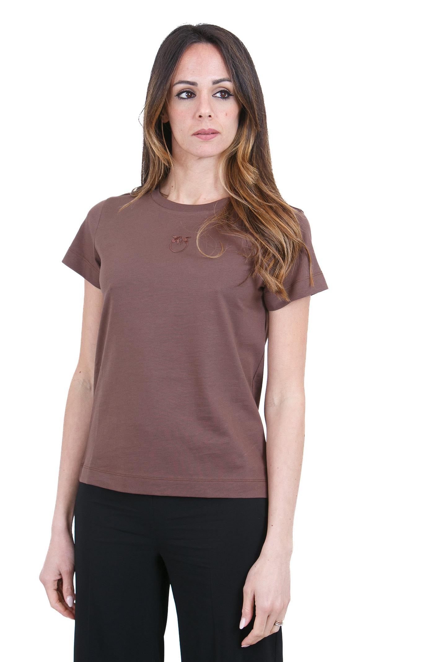 PINKO  T- Shirt Marrone terra BUSSOLOTTO-100355-A339 L78 