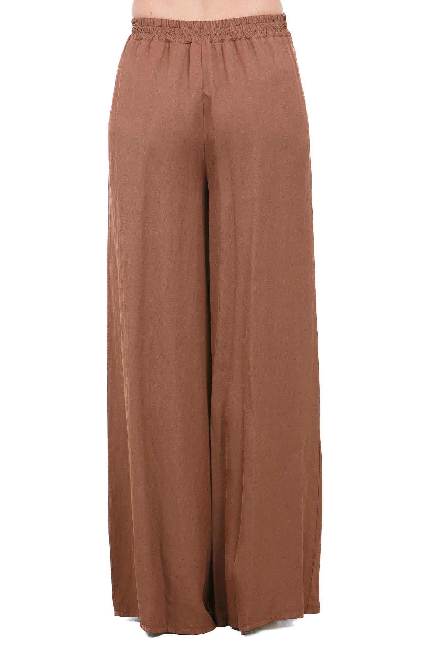 MANILA GRACE  Pantaloni Cacao P085RU MA143 
