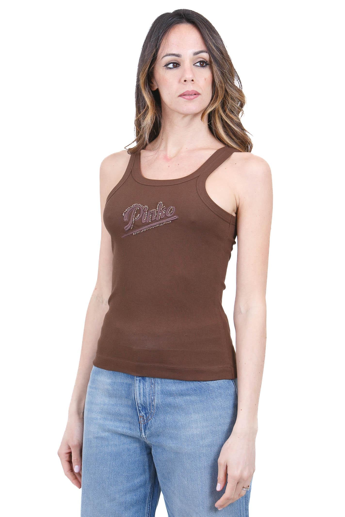 PINKO  Canotte Marrone terra CAIPIROSKA-107299-A3H7 L78 