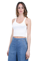 PINKO  Canotte Bianco seta BRANDY-107304-A3IK Z14 
