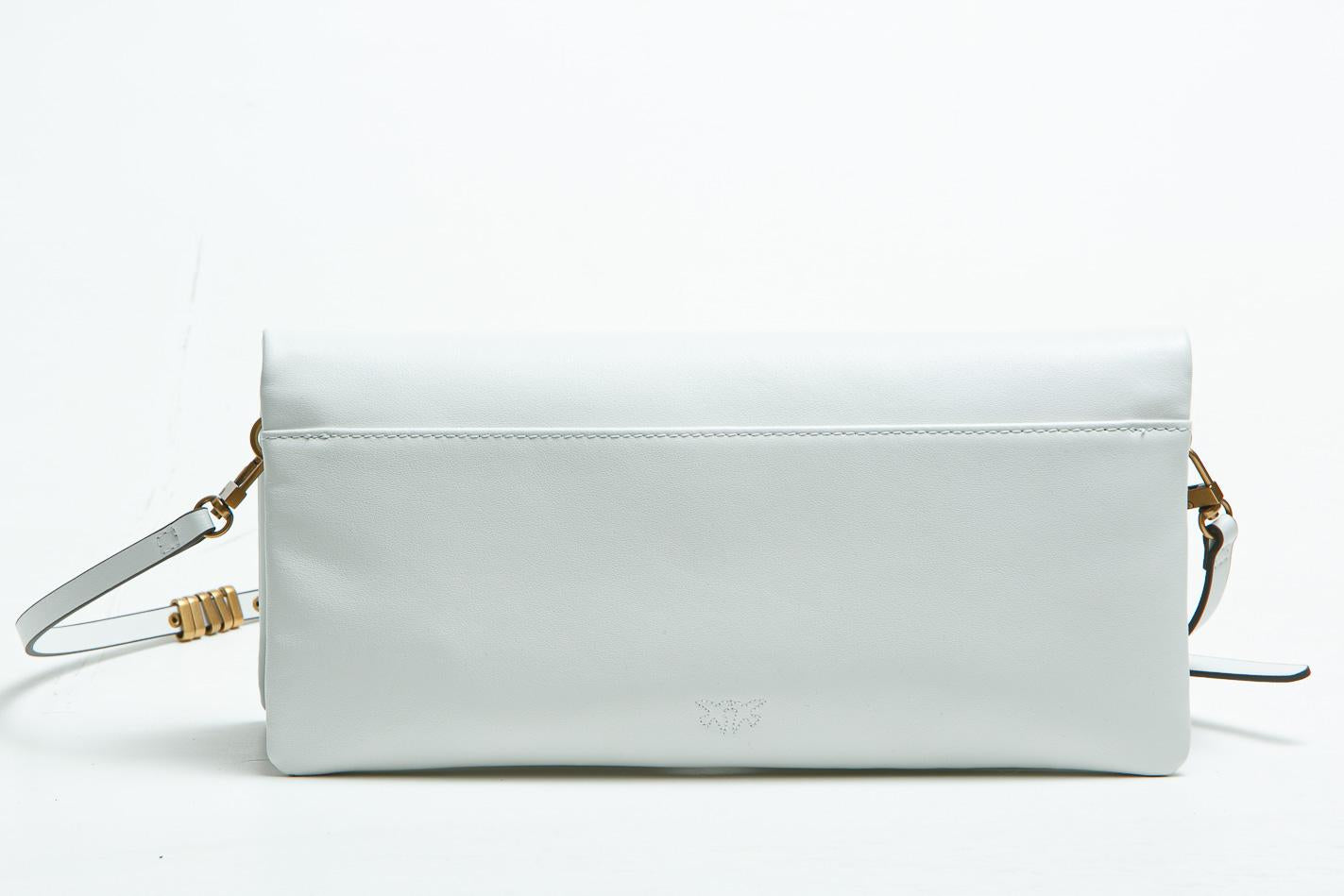 PINKO Pochette a tracolla media Love Bag Click Soft Horizontal in pelle Borse Bianconembo/gold 106022-A0QO-CLICK SOFT Z15Q 
