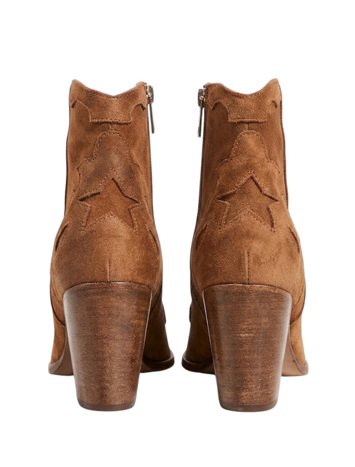 DUCCIO DEL DUCA Tronchetto in camoscio Scarpe Cuoio DD138 377 VELUR 
