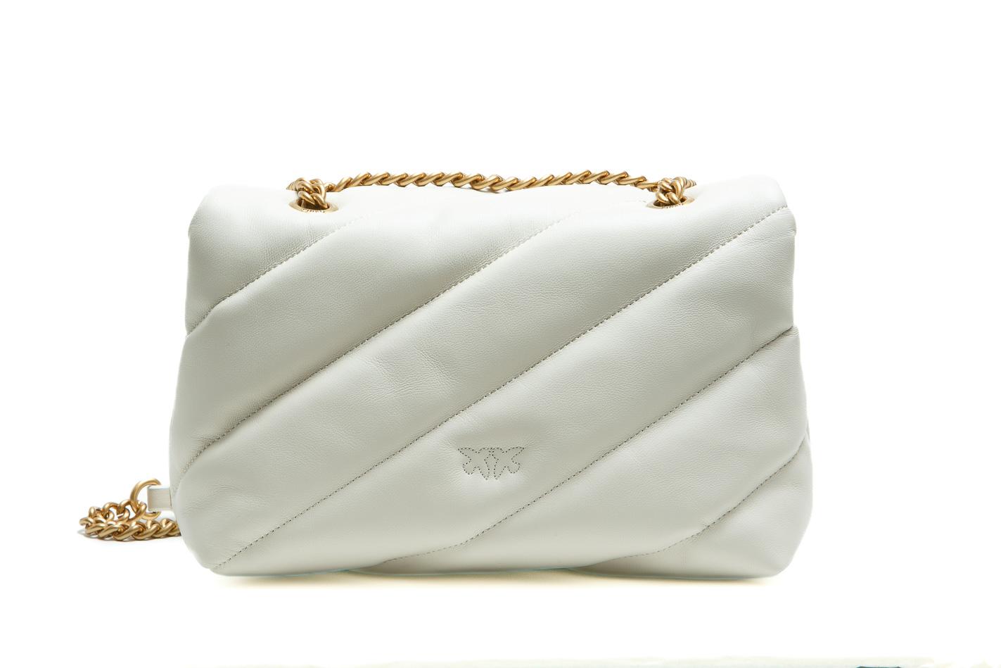 PINKO Love Puff Classic Borse Biancoseta/gold 100038-A0F2LOVEPUFF Z14Q 