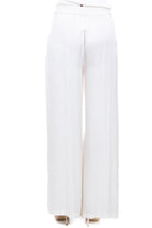MANILA GRACE  Pantaloni Off white P045VU MA043 