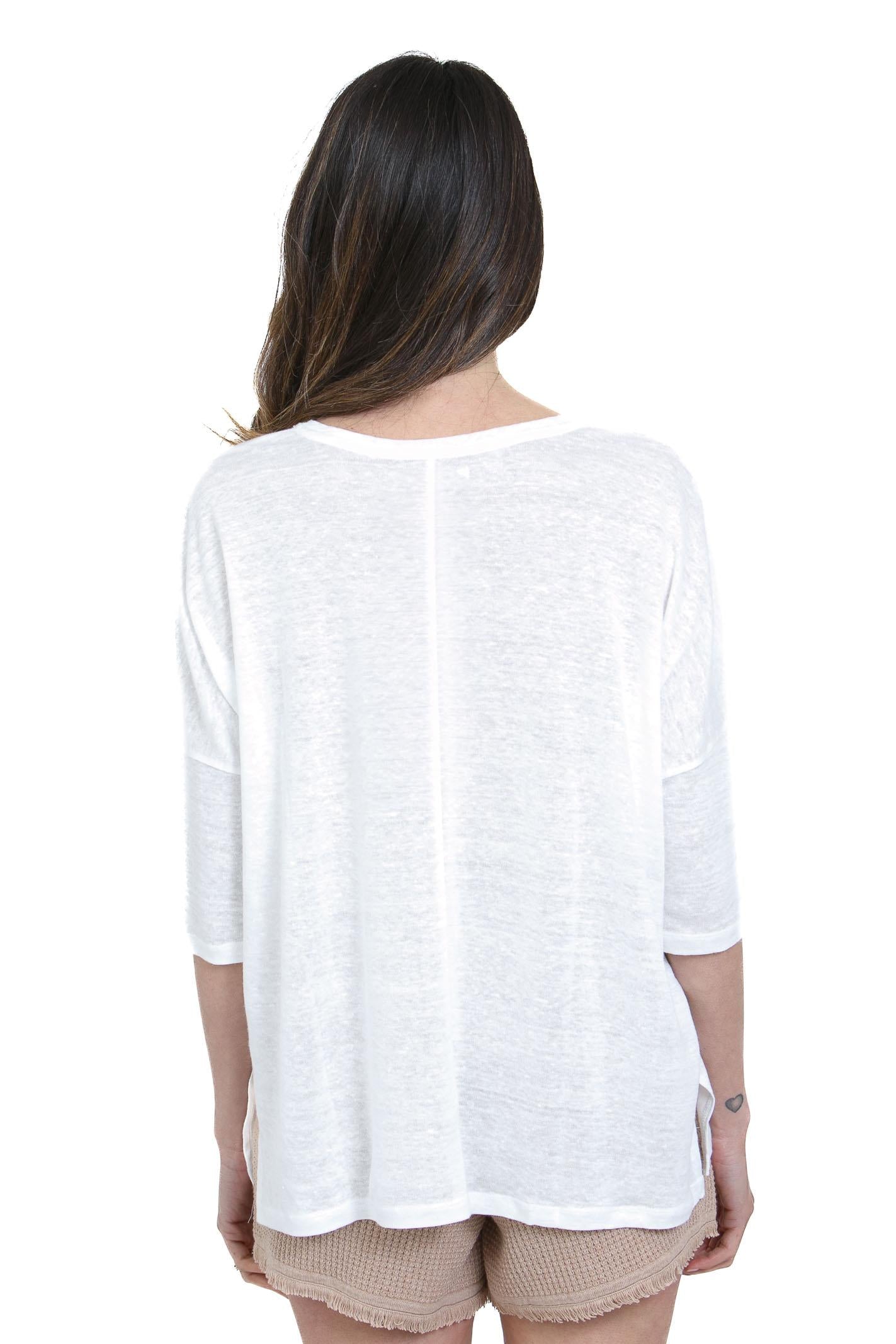 NOT SHY  T- Shirt Blanc EMILIE-NF8A000LIP000 BLANC 