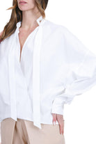 ALYSI Camicia con laccetto al collo Camicie Bianco 116218-P6015 BI 