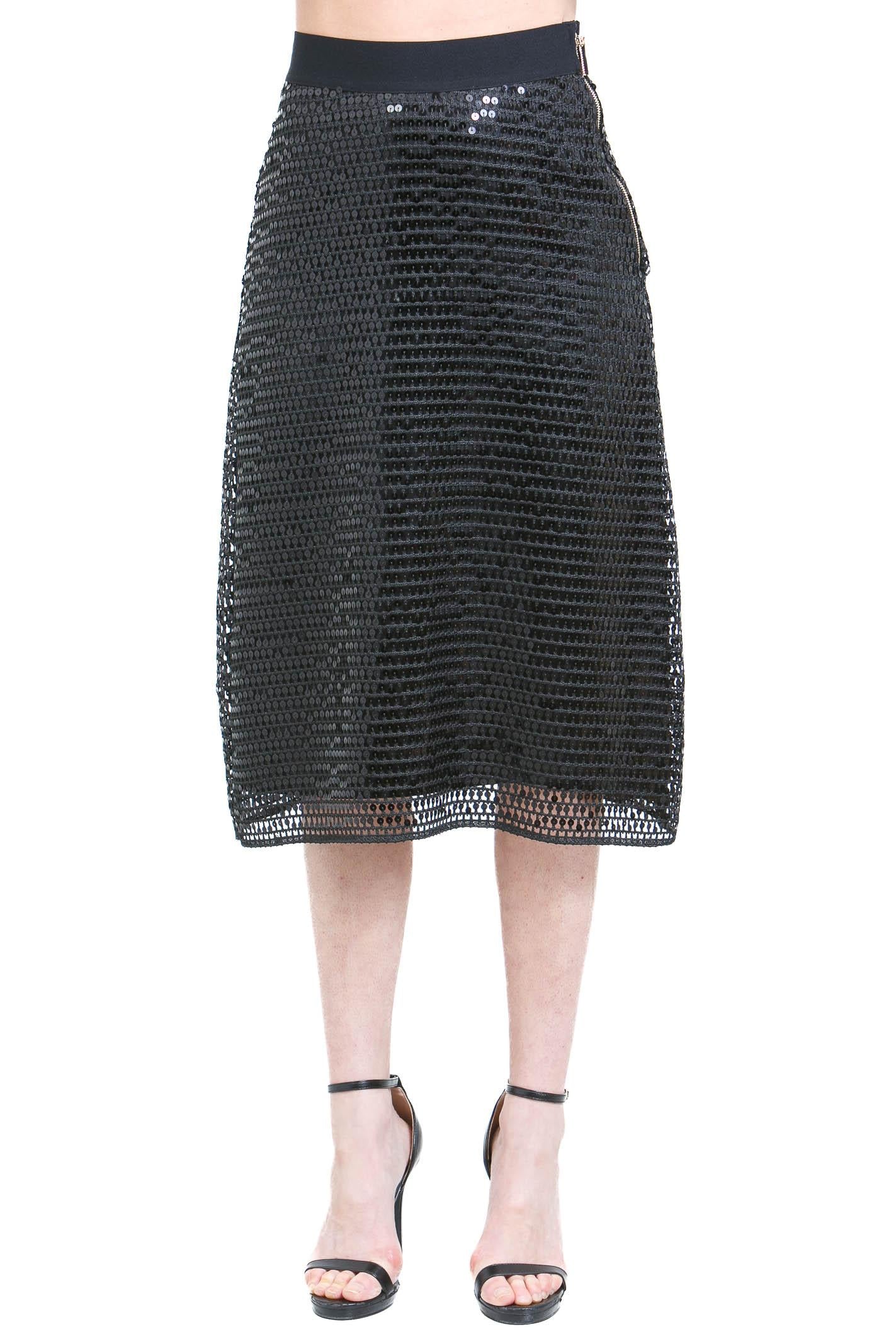 SIMONA CORSELLINI  Gonne Nero CPGO01401 V0003 