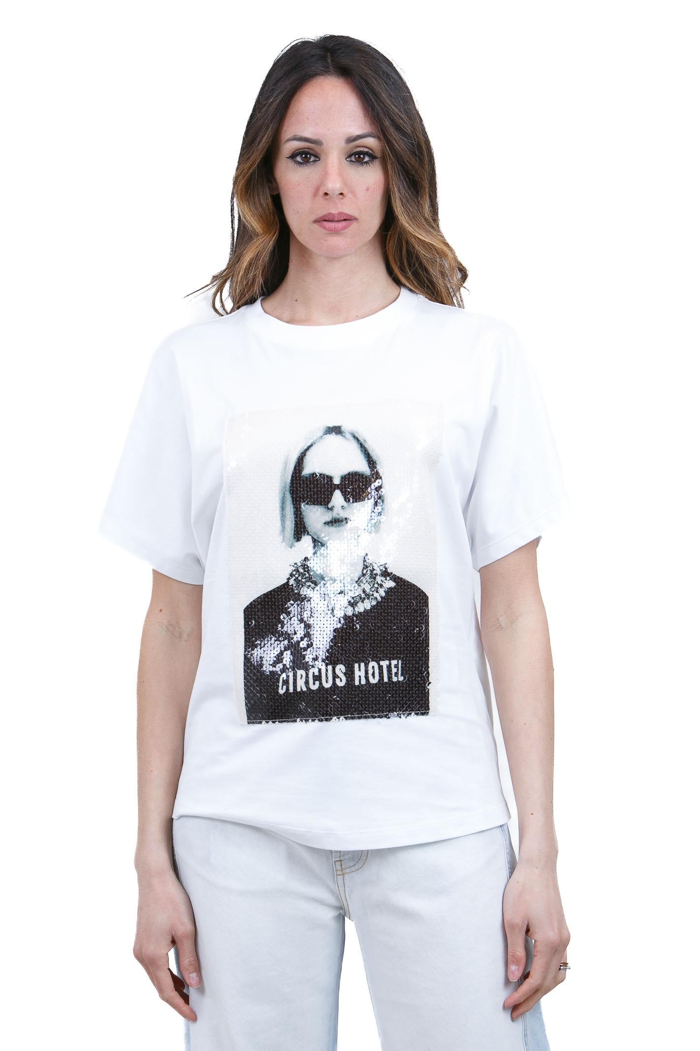 CIRCUS HOTEL  T- Shirt Bianco H6ST13 A01-0 