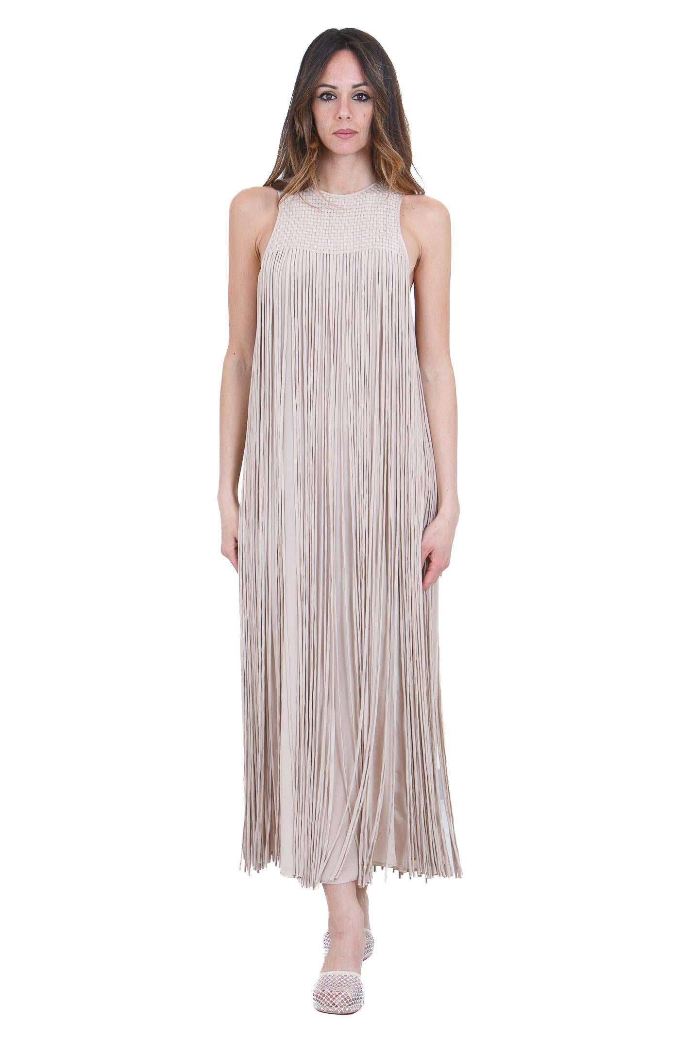 ALYSI Abito lungo wrinkle Abiti Cipria 216302-P6026 CP 