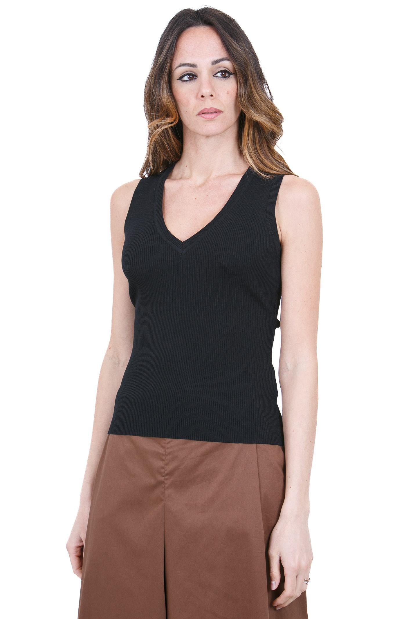 MANILA GRACE  Canotte Nero Y503VU MA001 