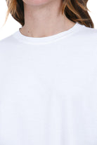 POMANDERE T-shirt over in jersey di cotone T- Shirt Bianco ottico 261-D195-61112 100 