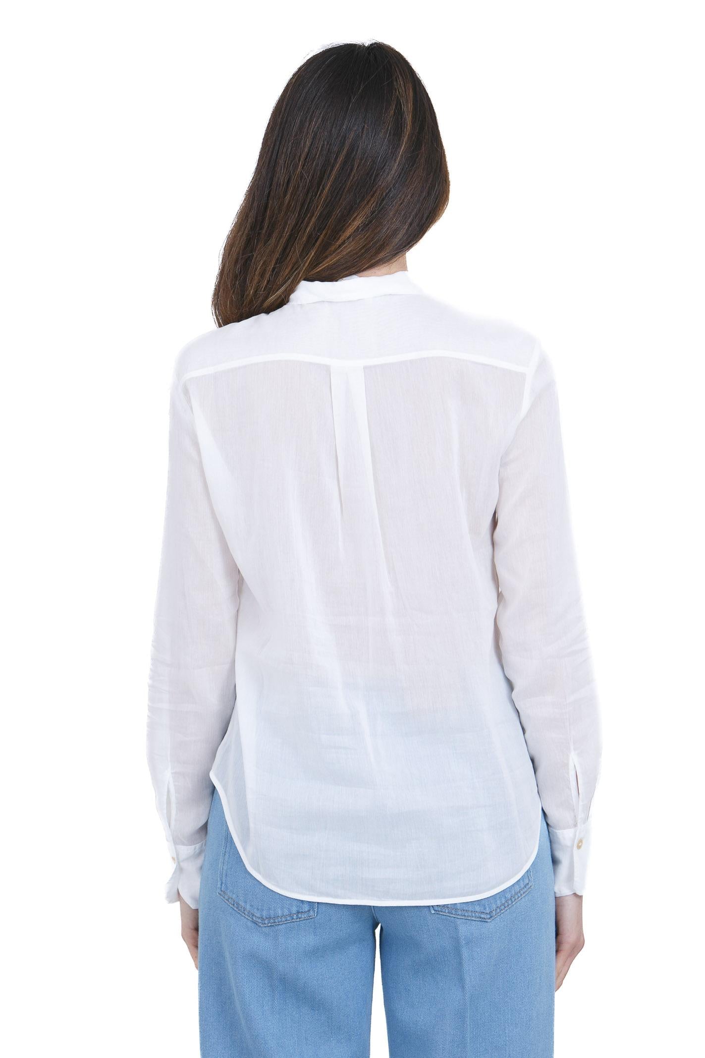 FORTE FORTE Camicia voile con colletto classico Camicie Bianco 14620MYSHIRT 0002 