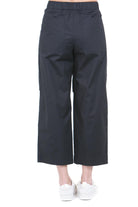 8PM Pantaloni Neri Culotte a Gamba Larga Pantaloni Nero AMBURGO-61P38 009 