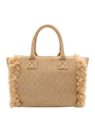 PINKO Borsa shopper media Beach Borse Paglia/NERO 106673-A39Y HZ3Q 