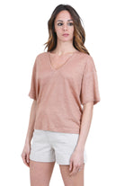 DES PETIT HAUTS  T- Shirt Mocha HANABELLE2-1E260227 07172 