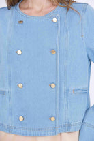 FORTE FORTE Giubbotto doppiopetto in denim Giacche Azure 14530BISMYJACKET 5004 