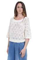 SEMICOUTURE Maglia Alejandra scollo tondo Maglie Lana ALEJANDRA-Y6SE09 A10-1 