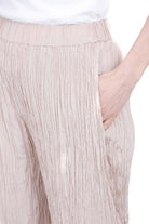 ALYSI Pantalone fluido wrinkle Pantaloni Cipria 216115-P6047 CP 