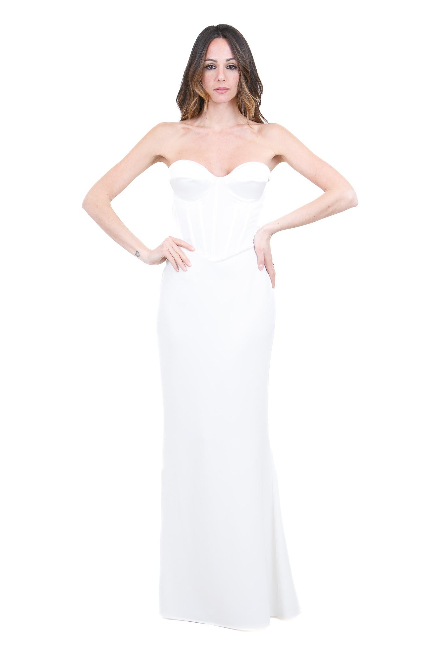 ACTUALEE  Abiti White AB4132-01AB WH 