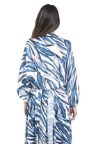 SIMONA D. Abito Lawa con stola<BR/> Abiti Blu LAWA/STOLA BLU 