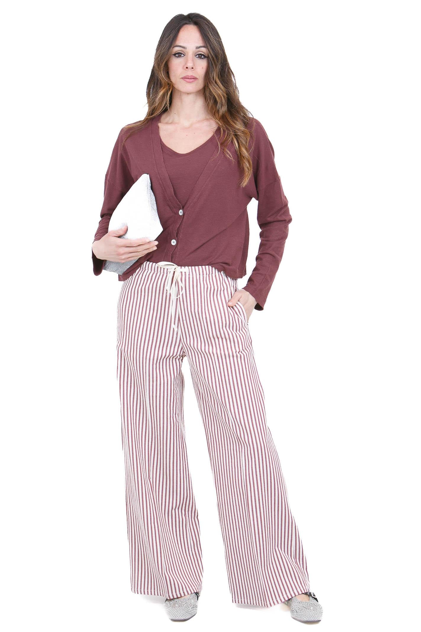 MADAME VENICE  Pantaloni Bordeaux PAMELA-R BORDEAUX 
