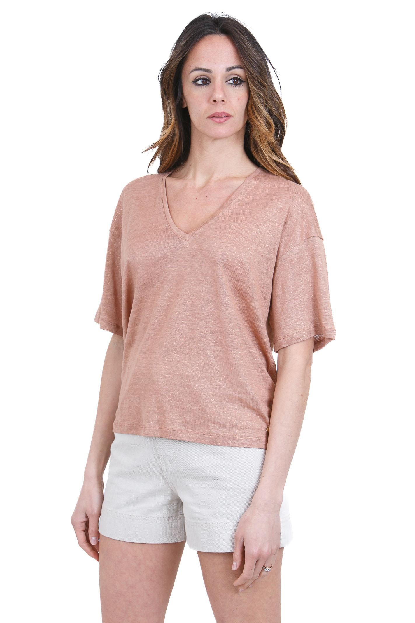 DES PETIT HAUTS  T- Shirt Mocha HANABELLE2-1E260227 07172 