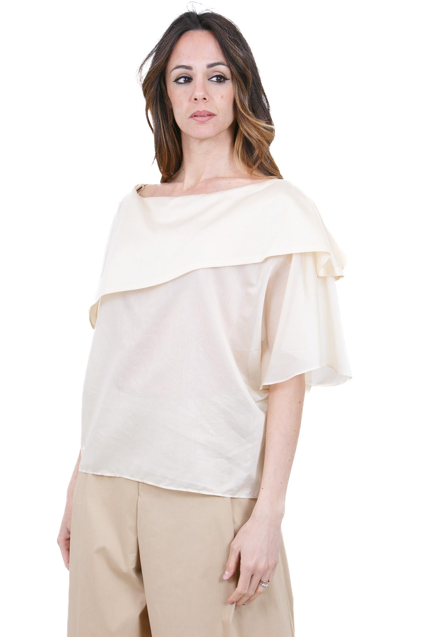 MANILA GRACE  Bluse Avorio C233IU MA148 