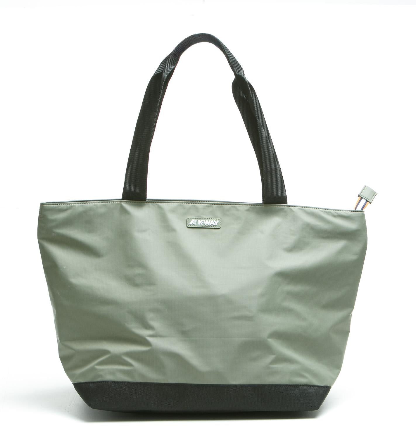 K-WAY Clere tote bag unisex Borse Green lichen CLERE-K7127MW V15 
