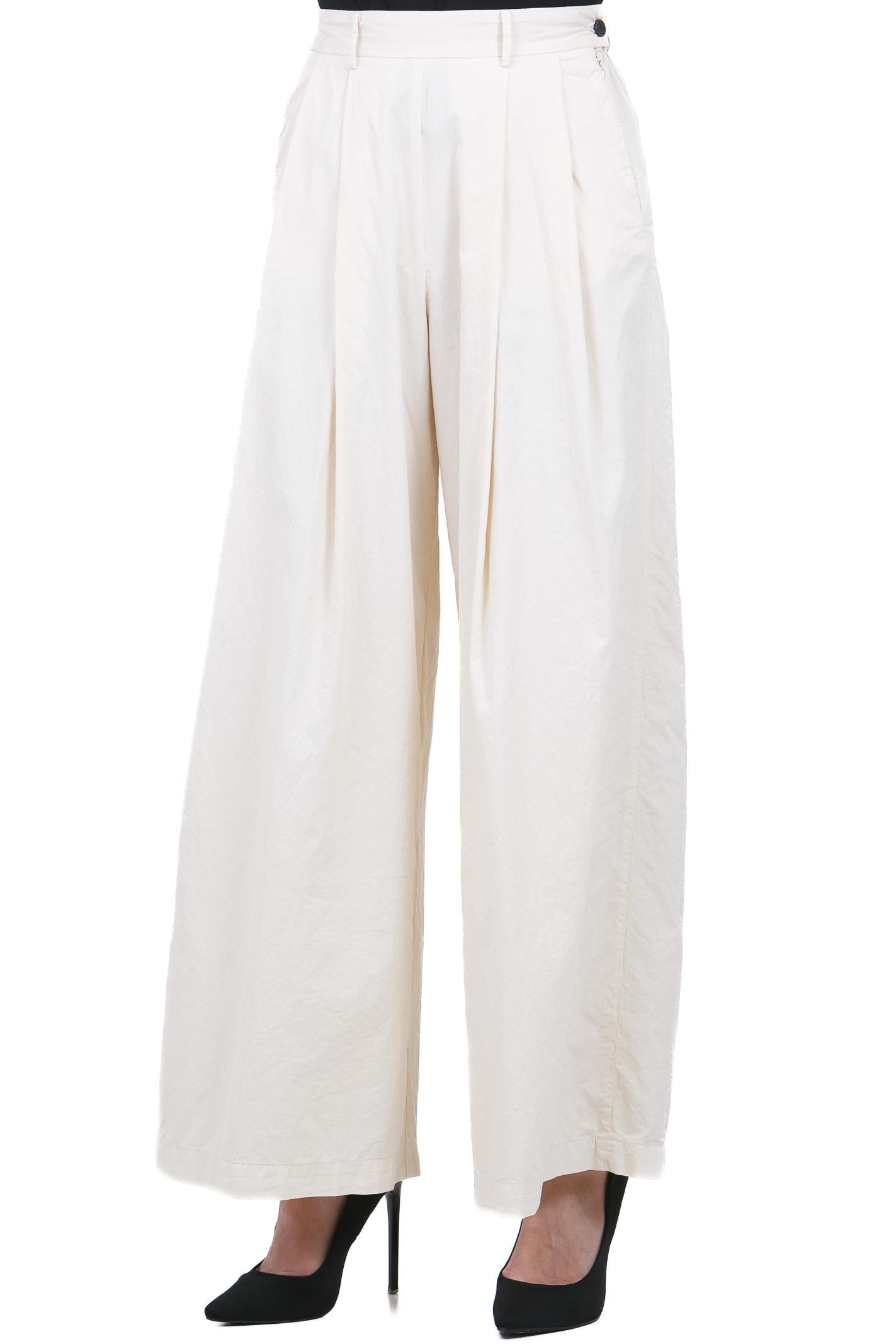 POMANDERE Pantalone palazzo con pinces Pantaloni Calce 261-7204-21618 140 