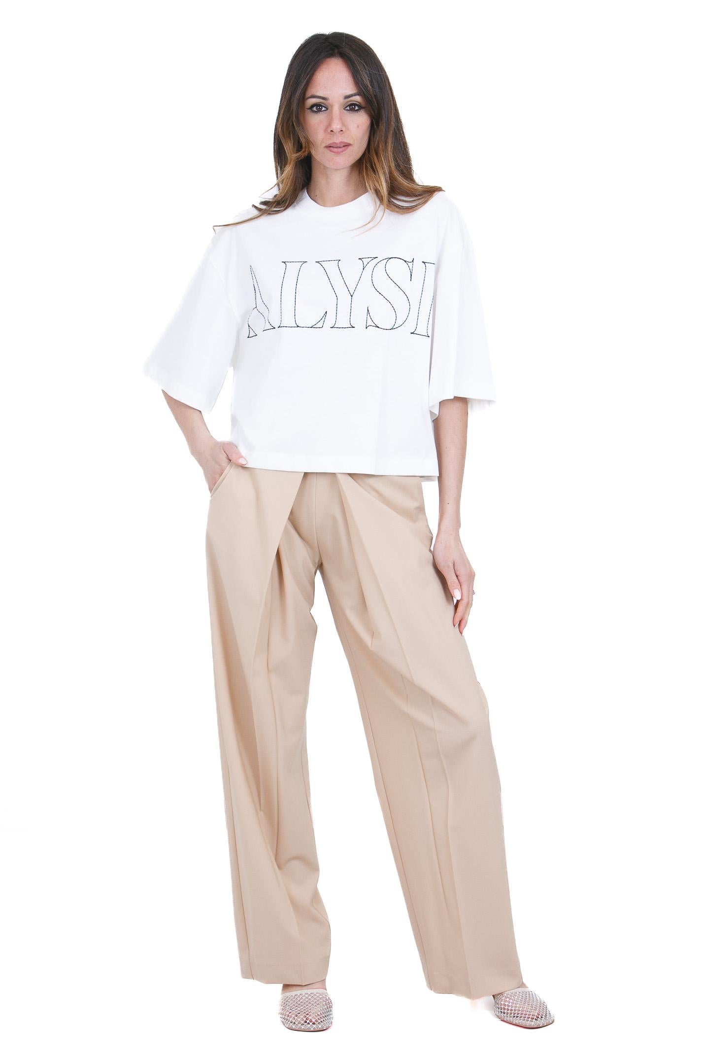 ALYSI T-shirt logo Alysi T- Shirt Latte 116408-P6055 LT 