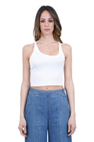 PINKO  Canotte Bianco seta BRANDY-107304-A3IK Z14 