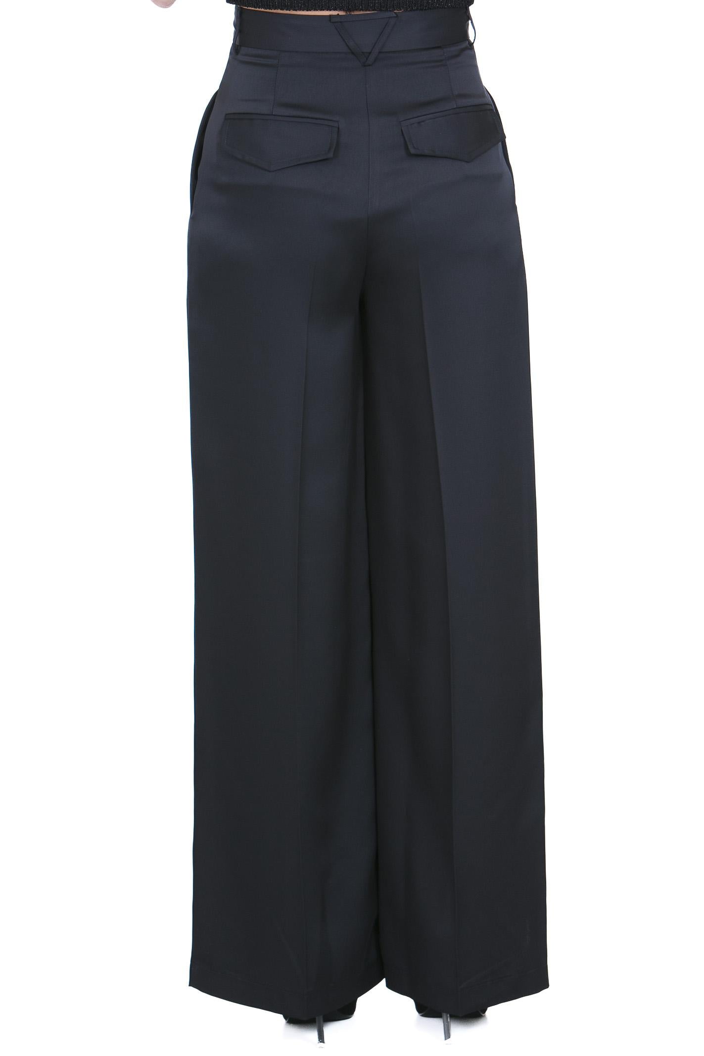 SIMONA CORSELLINI  Pantaloni Nero CEPA10301 V0003 