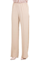 FORTE FORTE Pantalone con elastico in envers satin Pantaloni Paglierino 14549MYPANTS 1012 