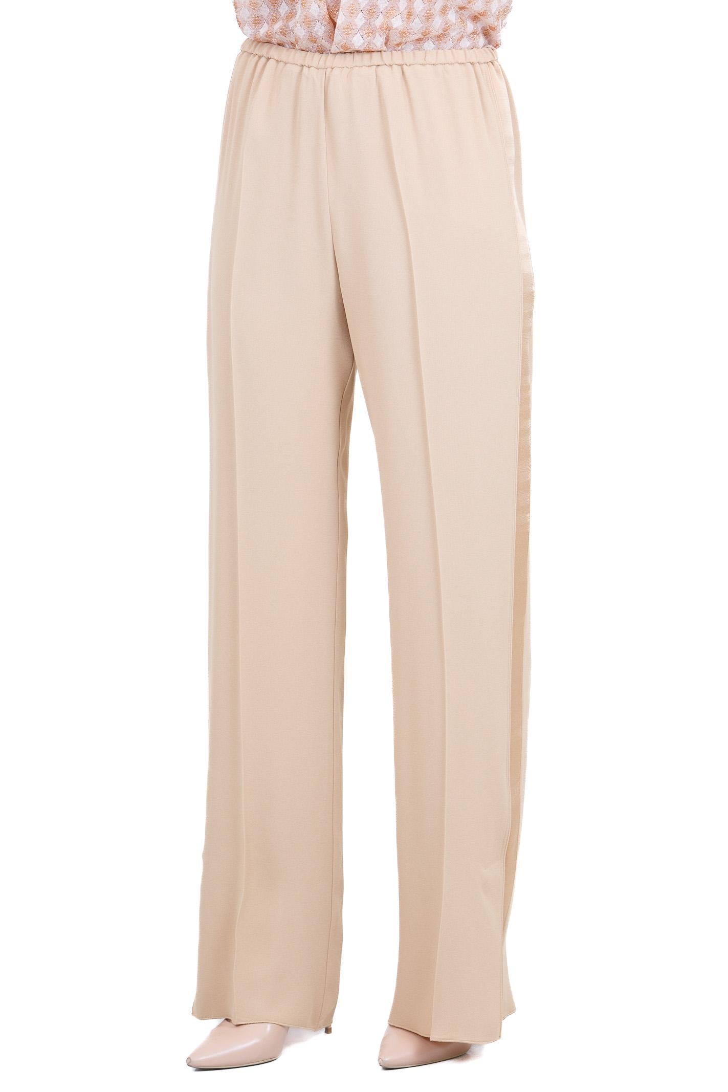 FORTE FORTE Pantalone con elastico in envers satin Pantaloni Paglierino 14549MYPANTS 1012 