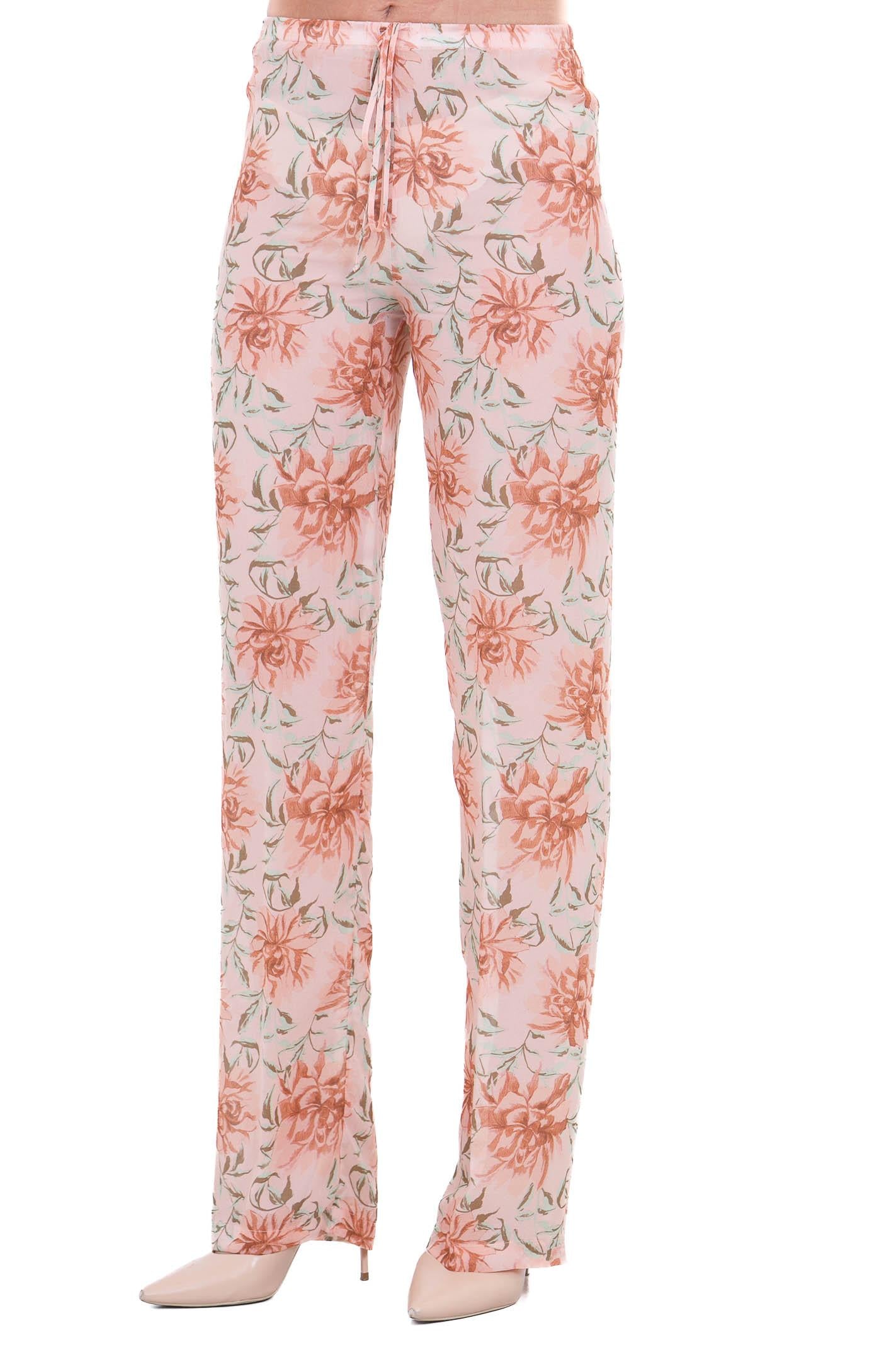 SEMICOUTURE Natalia pantalone stampa fiore Pantaloni Fiore/terra NATALIA-Y6SS38 FLW58 