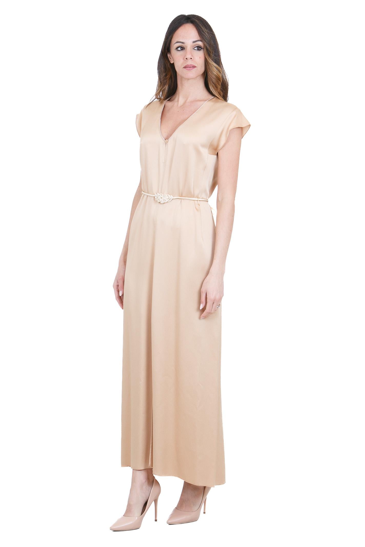 FORTE FORTE Abito lungo in satin Abiti Paglierino 14554MYDRESS 1012 