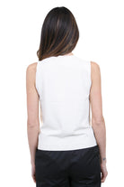 KAOS Top Asimmetrico Monospalla Bianco Kaos Maglie Burro SP1NT004 1096 