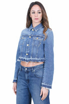 CYCLE Giubbotto trucker Milù slim fit Giubbotti Navy blue MILU-362JI03 07 