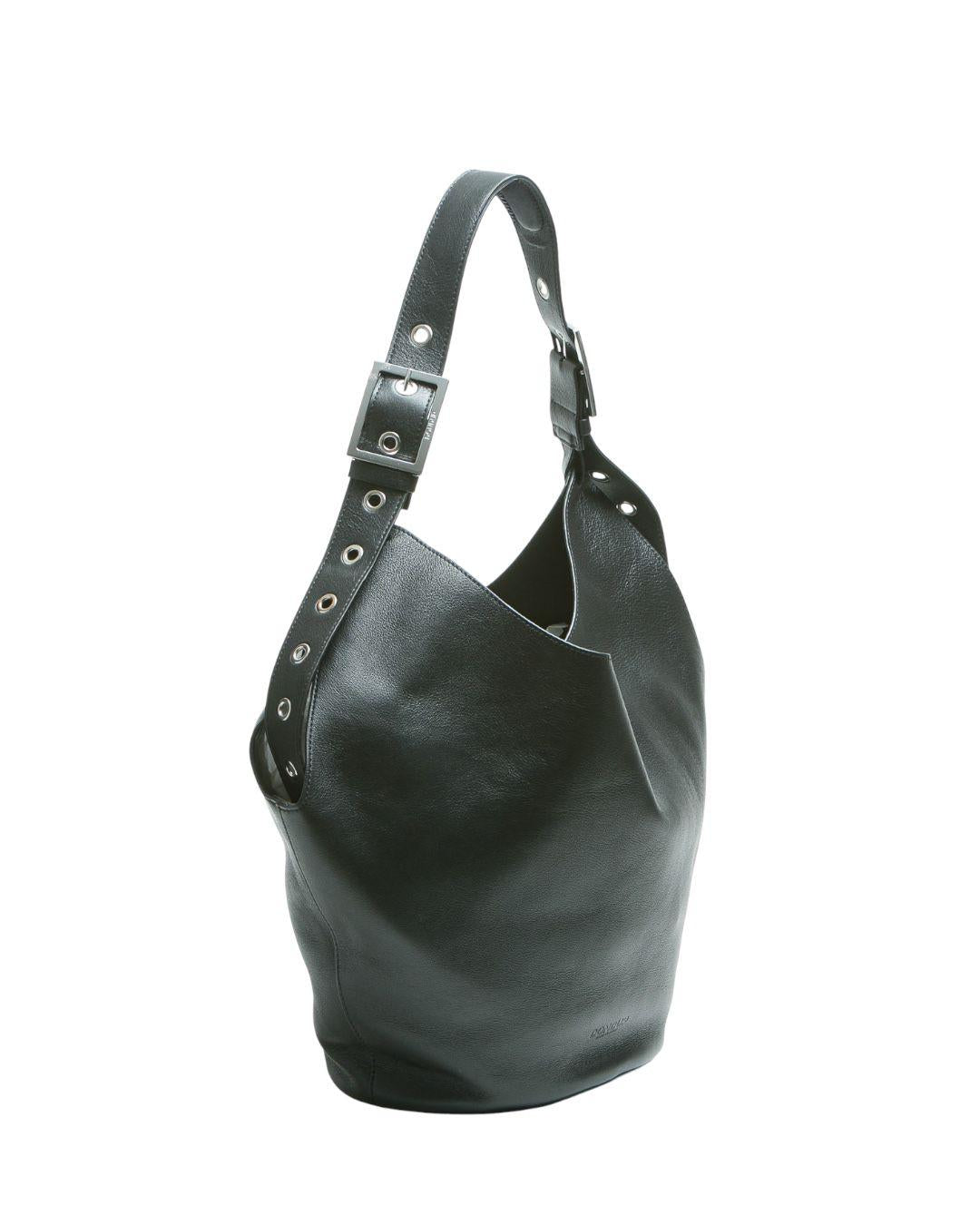 DONDUP Big hobo in pelle Borse Nero WB306PL0658DXXX-BIG 999 
