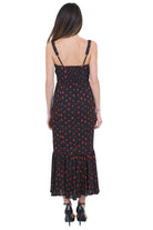 MAR DE MARGARITAS Denise abito lungo in georgette<BR/> Abiti Rose nero DENISE-01564-TMTI0001 NE134 