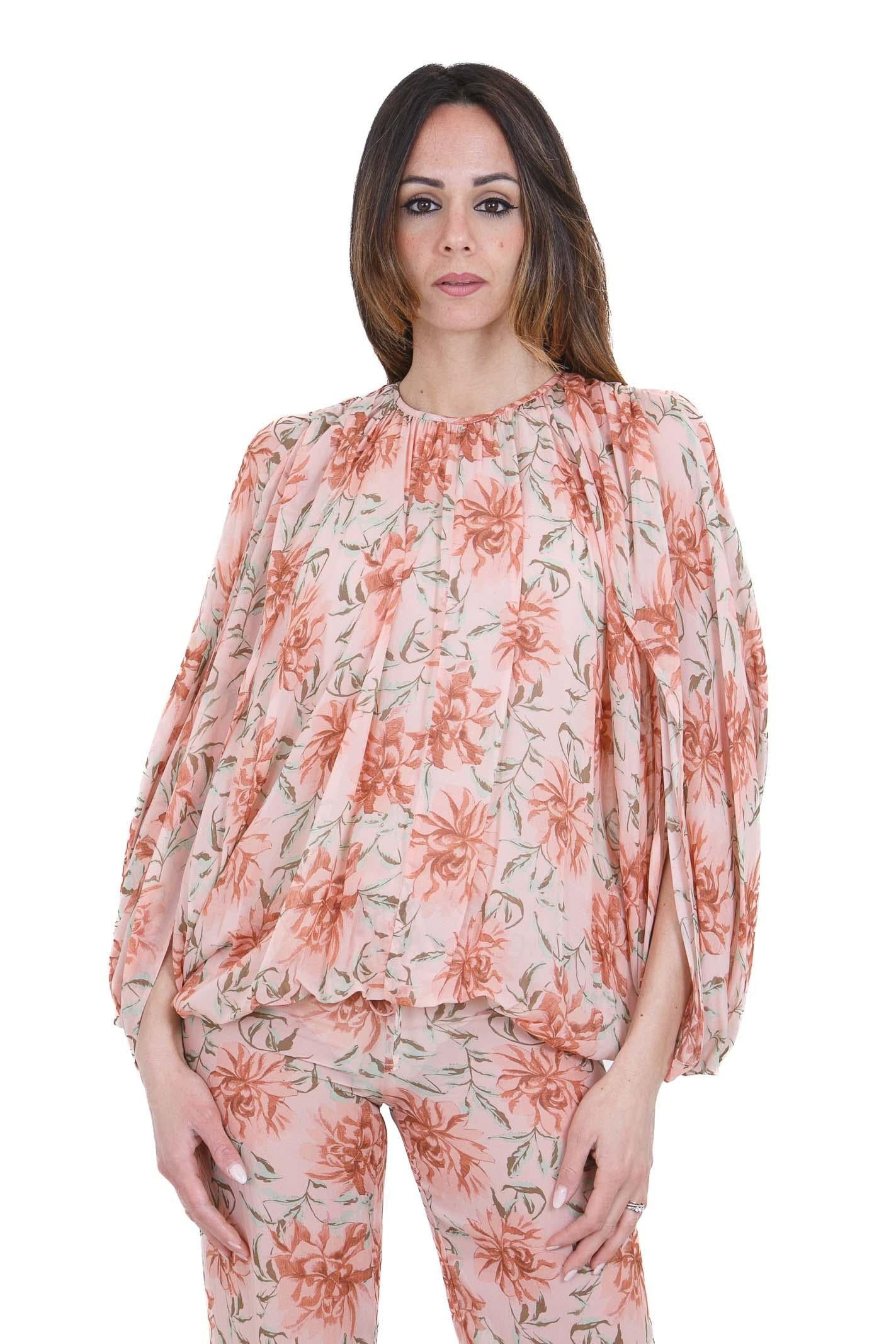 SEMICOUTURE Rocio blusa stampa fiore Bluse St fiore ROCIO-Y6SS04 FLW58 