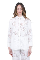 SEMICOUTURE Tiffany camicia ricamata<BR/> Camicie Bianco ottico TIFFANY-S6SL05 A03-0 
