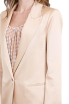 FORTE FORTE Blazer elegante in envers satin Blazer Paglierino 14547BISMYBLAZER 1012 