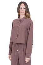 ALYSI Camicia in seta con colletto classico Camicie Mosto 116219-P6003 MOSTO 