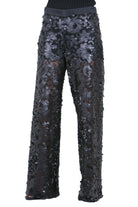 MANILA GRACE  Pantaloni Nero P225PU MA001 