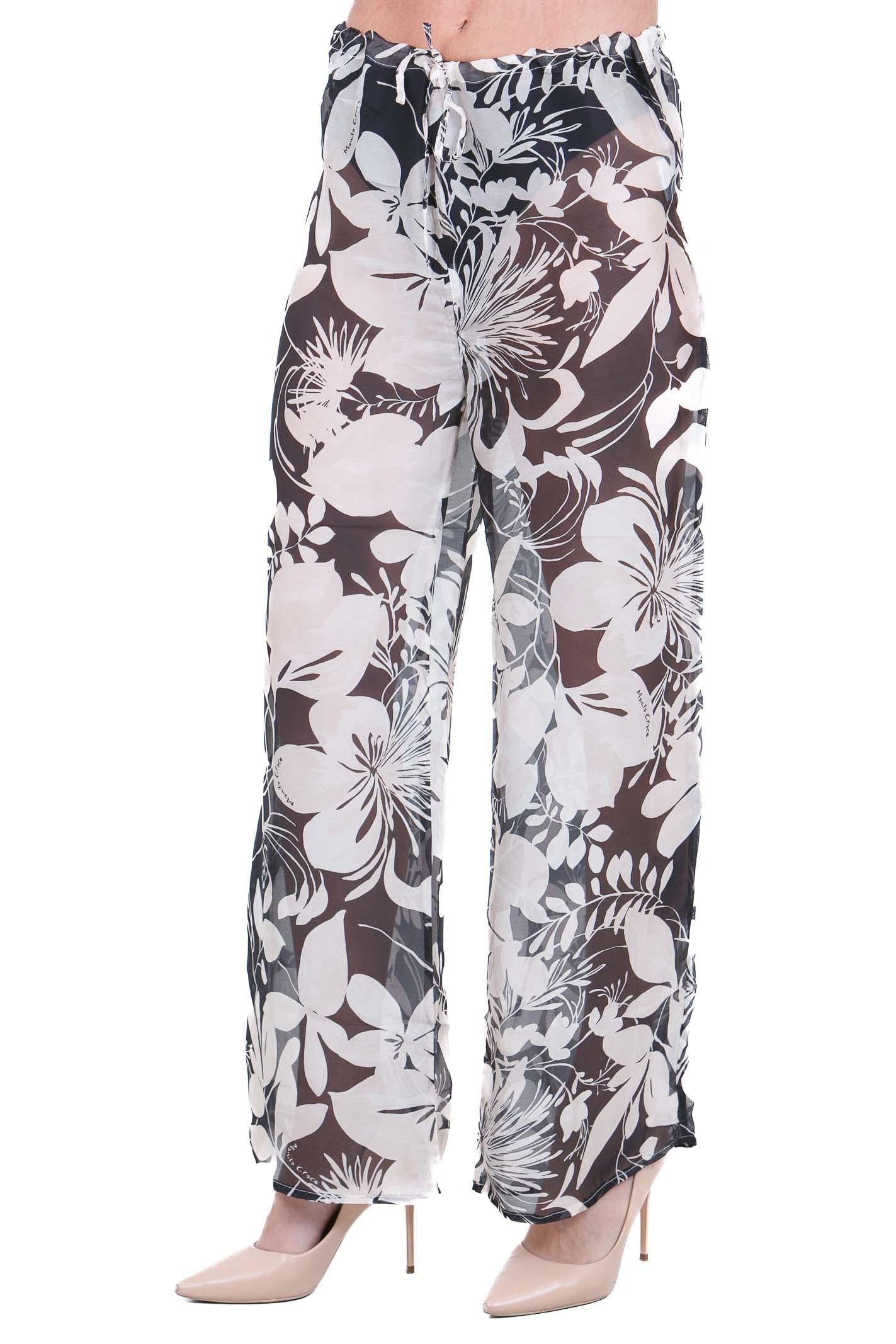 MANILA GRACE  Pantaloni Off white P725SS MA043 