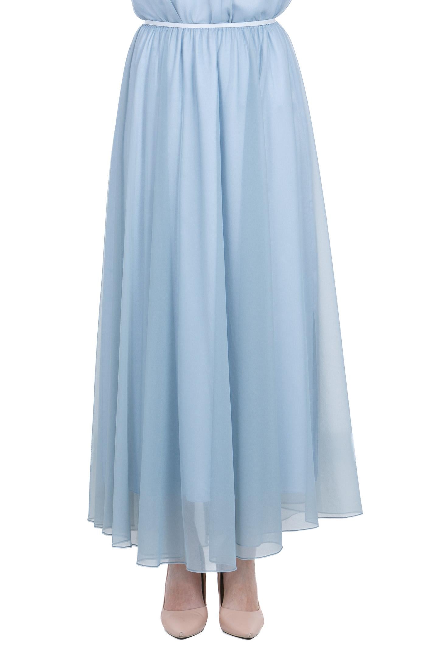 FORTE FORTE Gonna lunga in chiffon Gonne Ciottolo 14592MYSKIRT 3097 