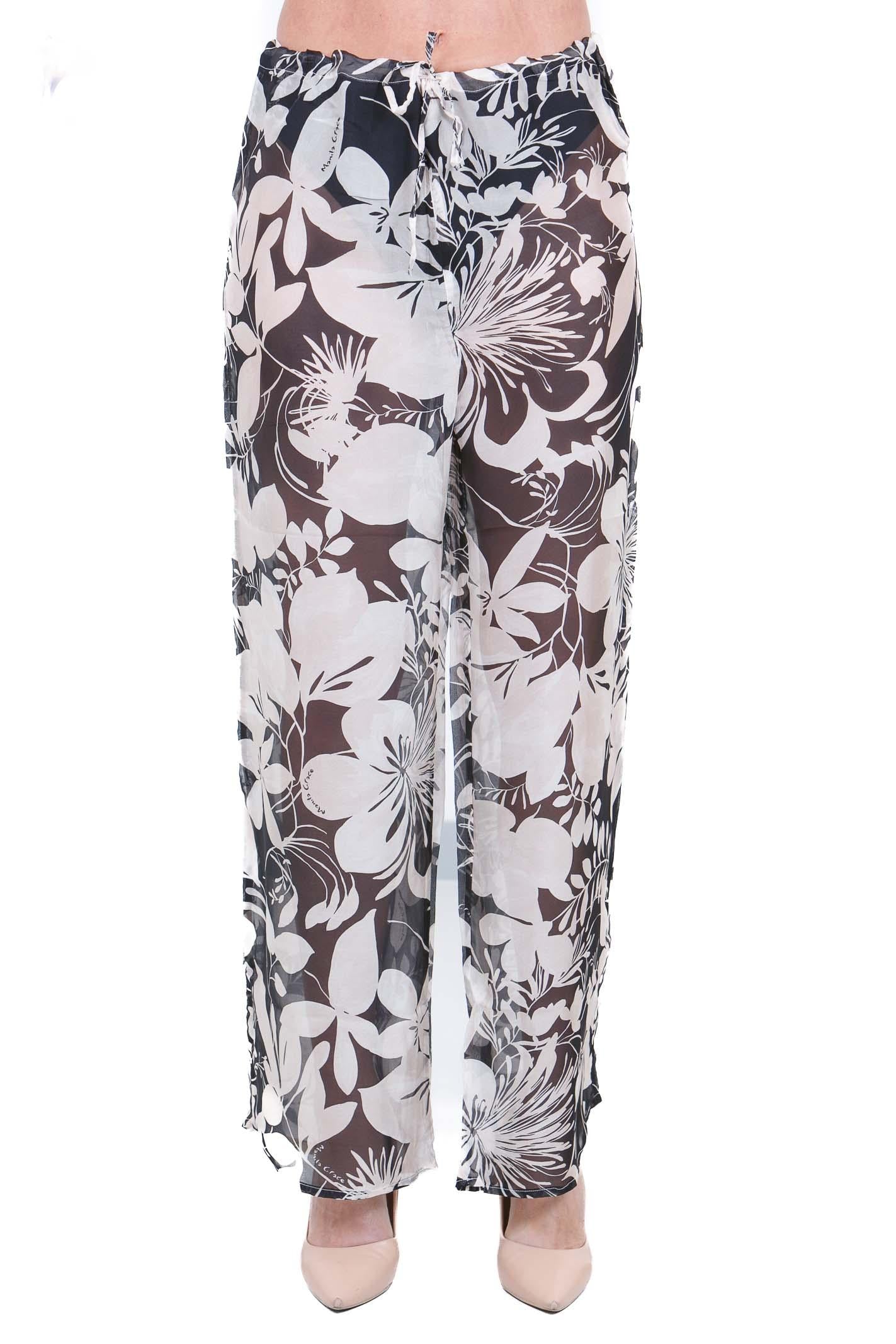 MANILA GRACE  Pantaloni Off white P725SS MA043 