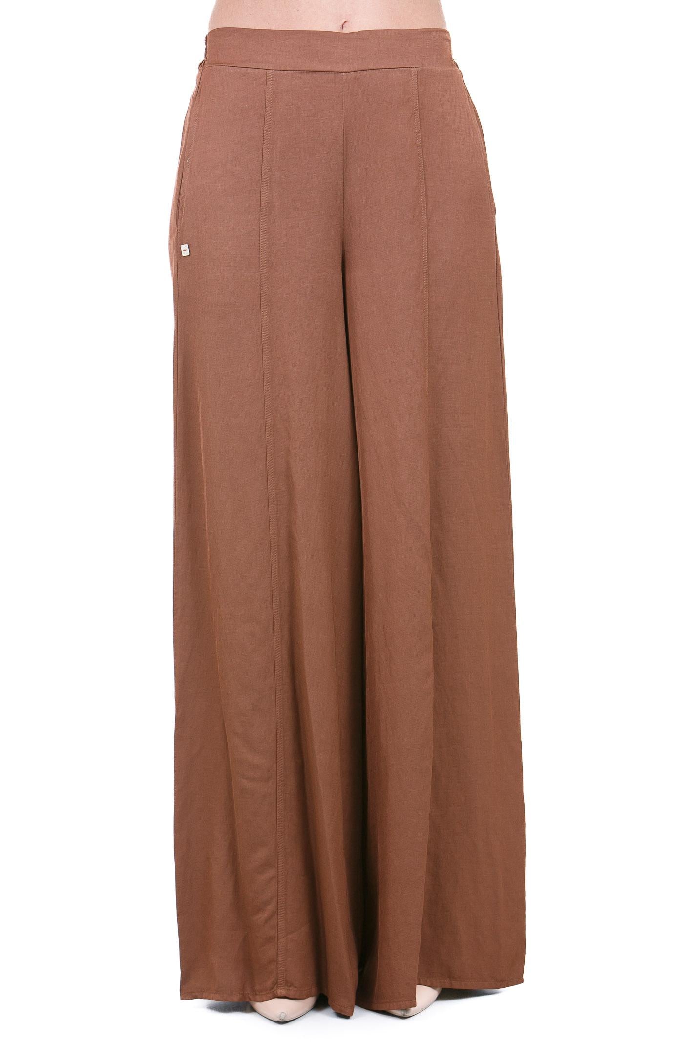 MANILA GRACE  Pantaloni Cacao P085RU MA143 